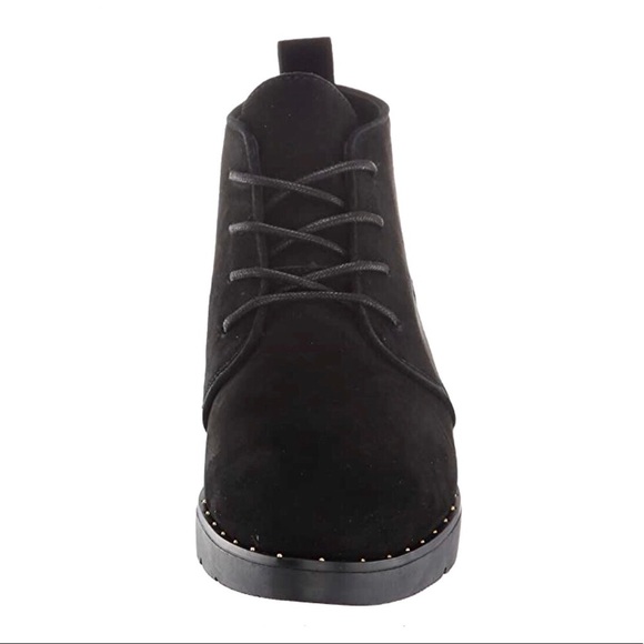 STEVEN Steve Madden studded black suede wedge bootie 7.5 - Picture 3 of 7